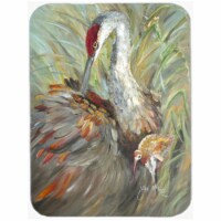Sandhill Crane With Baby Mouse Pad Hot Pad & Trivet Perspective: Main