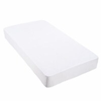 Cotton Terry Mattress Protector Waterproof Hypoallergenic Vinyl Free Fitted Cover Full
