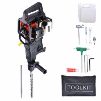 1000W 2in1 Gasoline Demolition Jack Hammer 2 Stroke 32.7CC Concrete Breaker