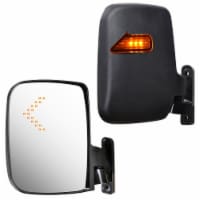 Yescom 2x Universal Golf Cart Rear View Side Mirror with LED Indicators for EZGO Club Car