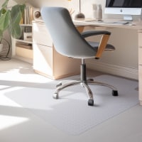 Yescom Office Desk Chair Mat for Carpets Low Pile 36 x 48 PVC Floor Mat Protector with Lip