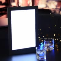 WeChef 4 Pack LED Backlit Menu Cover Leatherette Wine List Check Bill Holder Displayer Single