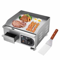 1500W 14 Electric Countertop Griddle Flat Top Commercial Restaurant BBQ Grill