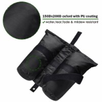 4 Pcs Weight Sand Bag Oxford with Grommet for Outdoor Easy Pop Up Canopy Tent Gazebo Black