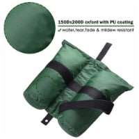4 Pcs Weight Sand Bag Oxford with Grommet for Outdoor Easy Pop Up Canopy Tent Gazebo Green