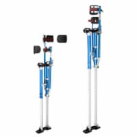50 - 64 Aluminum Drywall Stilts Adjustable Lifts Tool for Painting Painter Taping Blue