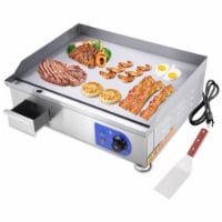 2500W 24 Electric Countertop Griddle Flat Top Commercial Restaurant BBQ Grill