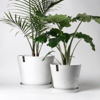 2 Set Large Angled Planters - 12 15 Large Plant Pots, Indoor and Outdoor Planter Pots