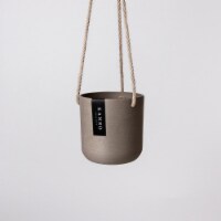 4" Hanging Planter Pot with Drainage Hole & Plug, Small Hanging Wall Planter Indoor