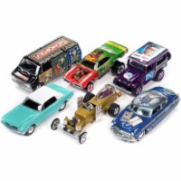 Johnny Lightning JLPC008 Pop Culture 2022 Set of 6 Cars Release 3 1 by 64 Scale Diecast Model
