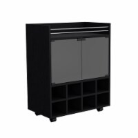 Seward Floating Nightstand, Wall Mounted with Single Drawer and 2-Tier Shelf, Light Gray