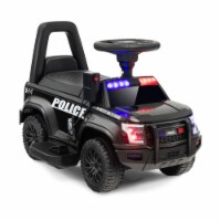 Slickblue 6V Kids Ride On Police Car with Real Megaphone and
