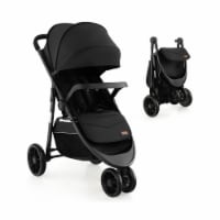 Slickblue Baby Jogging Stroller with Adjustable Canopy for Newborn Black 1 Unit Smith s Food and Drug