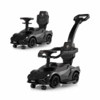 Slickblue 3 in 1 Licensed Lamborghini Ride Walking Toy Stroller 1 Unit Mariano s