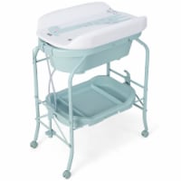 Slickblue Folding Baby Changing Table with Bathtub and 4 Universal Wheels 1 Unit Gerbes Super Markets