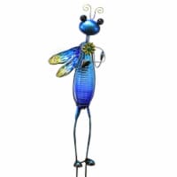Home & Garden Dragonfly Bottle Bug Stake Metal Solar Yard Decor 12536*