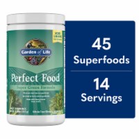 Garden of Life Perfect Food Super Greens, Superfoods, Alfalfa, Wheat Grass, Probiotics Powder Perspective: Main