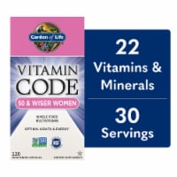 Garden of Life® Vitamin Code® 50 & Wiser Women's Multivitamins Vegetarian Capsules Perspective: Main