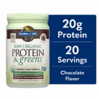 Garden of Life Raw Organic Protein & Greens 20g Vegan Protein + 6 Veggies Chocolate Powder Perspective: Main