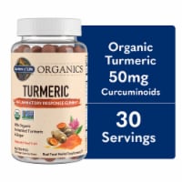 Garden of Life Organics Turmeric Inflammatory Response Gummy, Ginger, Real Fruit, Vegan Gummy Drops Perspective: Main
