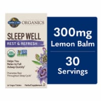 Garden of Life® Organics Sleep Well Rest & Refresh Lemon Balm Vegan Tablets 300mg Perspective: Main
