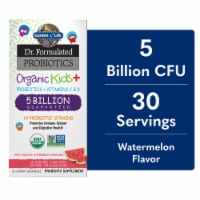 Garden of Life Dr. Formulated Organic Kids+ Probiotics with Vitamin C & D, Watermelon Chewables Perspective: Main