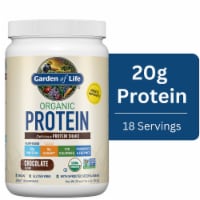 Garden of Life Organic Protein Shake to Help Build & Maintain Muscle 20g Protein Chocolate Powder Perspective: Main