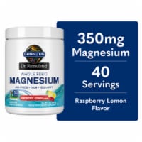 Garden of Life Dr. Formulated Magnesium, Anti-Stress, Calm, Regularity, Raspberry Lemon Powder Perspective: Main