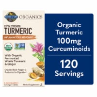 Garden of Lfe® Organics Extra Strength Turmeric Vegan Tablets Perspective: Main