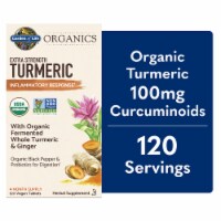 Garden of Lfe® Organics Extra Strength Turmeric Vegan Tablets Perspective: Main