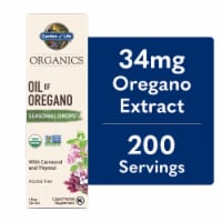 Garden of Life Organics Oil of Oregano Seasonal Drops, Organic, Alcohol Free, Liquid Perspective: Main