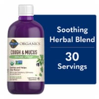 Garden of Life Organics Cough & Mucus Immune Syrup, Elderberry, Echinacea, Zinc, Vitamin C Liquid Perspective: Main