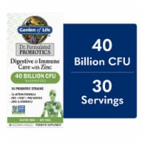 Garden of Life® Digestive & Immune Care + Zinc Dr. Formulated Probiotic Vegetarian Capsules