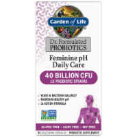 Garden of Life Dr. Formulated Probiotics Feminine pH Daily Care Supplement Capsules Perspective: Main