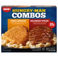 Hungry-Man® Combos Fried Chicken & Salisbury Steak Meal Perspective: Main