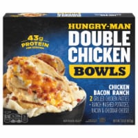 Hungry-Man® Double Chicken Bacon Ranch Bowls With Mashed Potatoes Frozen Meal Perspective: Main