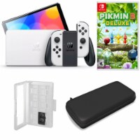 Nintendo Switch OLED in White with Pikmin 3 & Accessories
