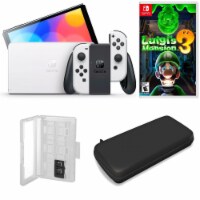 Nintendo Switch OLED in White with Luigi's Mansion 3 & Accessories