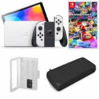 Nintendo Switch OLED in White with Super Mario Kart 8 & Accessories