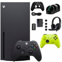 Xbox Series X 1TB Console with Extra Green Controller Accessories Kit