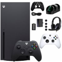 Xbox Series X 1TB Console with Extra White Controller Accessories Kit