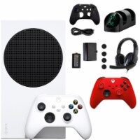 Xbox Series S Console with Extra Red Controller Accessories Kit