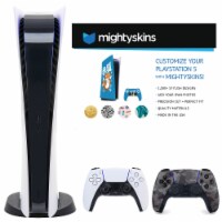 PS5 Digital Console with Extra Gray Camo Dualsense Controller & Skins Voucher