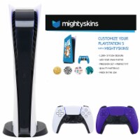 PS5 Digital Console with Extra Purple Dualsense Controller & Skins Voucher