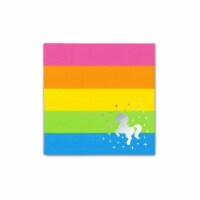 Silver Lining Rainbow Unicorn Beverage Napkins (20 Pack)