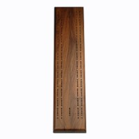 WE Games Sprint 2 Track Cribbage Game, Solid Walnut Wood Board, Metal Pegs