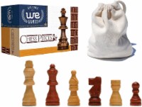 WE Games French Staunton Wood Chessmen with 2.5 inch King