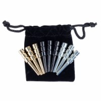 WE Games King-Sized Ultimate Cribbage Pegs, Set of 6, 2 Brass, 2 Chrome, 2 Black