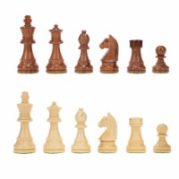 WE Games Classic Staunton Chessmen, Weighted Wood Pieces, 3.75 in. King