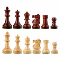 Bobby Fischer (REG. U.S. PAT. & TM. OFF.) Ultimate Chess Pieces, Redwood/Boxwood